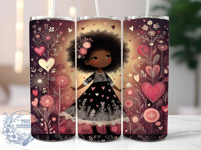 Romantic Cupid Hearts Tumbler, Valentine Love Wrap, Romantic Cupid Cup, 20oz Sublimation Wrap, Stylish Heart Design Tumbler, Artistic Cupid Love Cup, Sweet Valentine Theme Wrap Sublimation ToriDesigns 