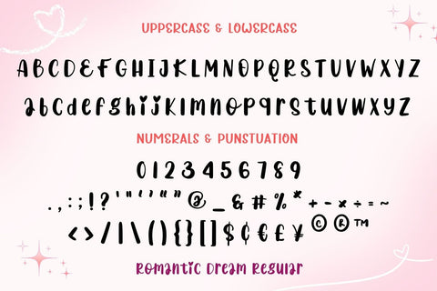 Romantic Dream Font AnningArts Design 