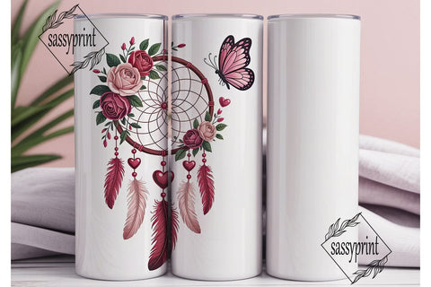 Romantic Dreamcatcher 20oz Tumbler Sublimation sassyprint 