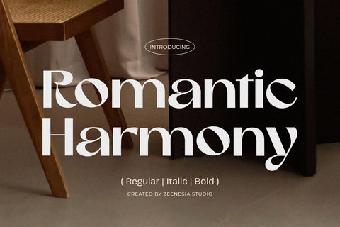 Romantic Harmony Font Zeenesia Std 