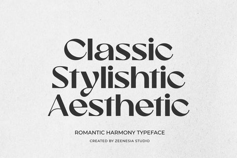 Romantic Harmony Font Zeenesia Std 