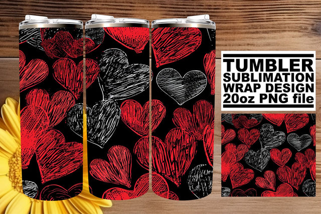 Romantic Heart Wrap Sublimation afrosvg 