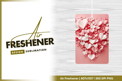 Romantic hearts flowers butterflies pink background Sublimation Regulrcrative 