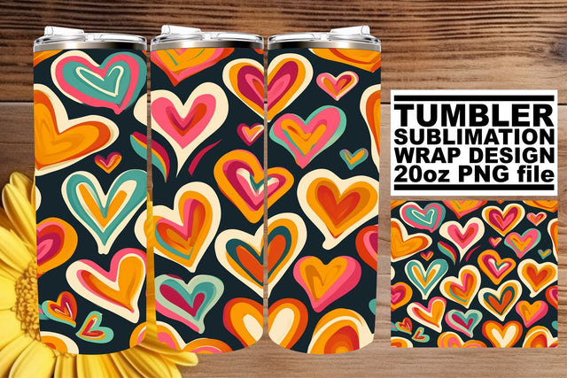 Romantic Love Patterns - 20oz Tumbler Bliss Sublimation afrosvg 