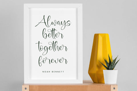 Romantic Matched - Freestyle Stylish Font Font Letterena Studios 