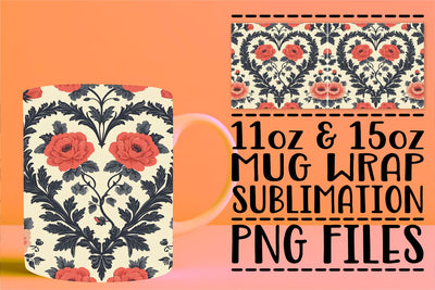 Romantic Mug Charm Sublimation afrosvg 