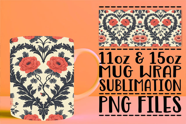 Romantic Mug Charm Sublimation afrosvg 