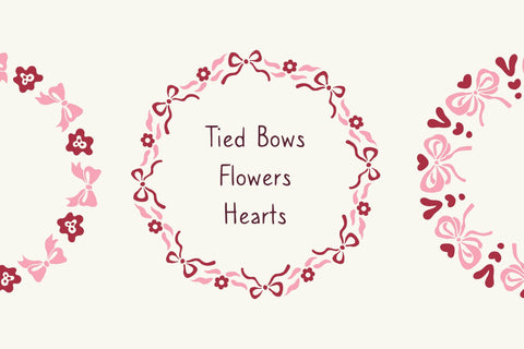 Romantic Pink Coquette Wreaths Sublimation Rin Green 