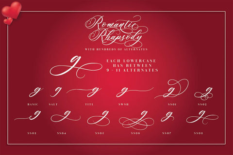 Romantic Rhapsody | Modern Calligraphy Font studioalmeera 