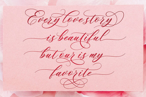 Romantic Rhapsody | Modern Calligraphy Font studioalmeera 