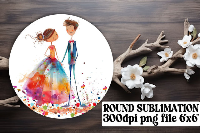 Romantic Round Ornaments Sublimation Pack Sublimation afrosvg 