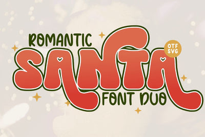 Romantic Santa - Duo Font Font Masyafi Studio 