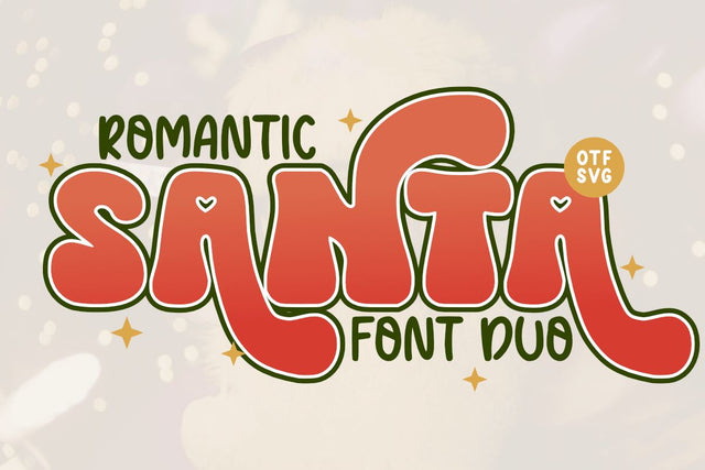 Romantic Santa - Duo Font Font Masyafi Studio 
