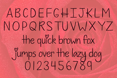 Romantic Song Font Misti's Fonts 