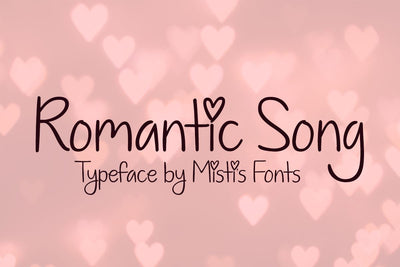 Romantic Song Font Misti's Fonts 