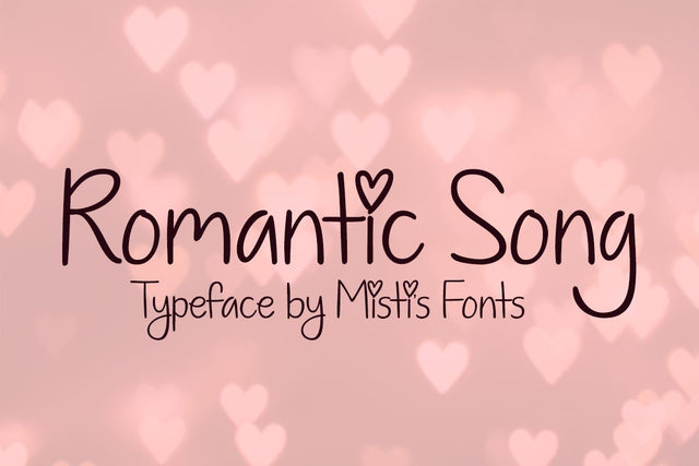 Romantic Song Font Misti's Fonts 