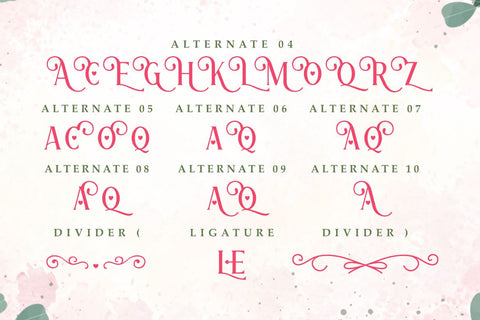 Romantic Valentine - Beautiful Valentine Font Font Masyafi Studio 
