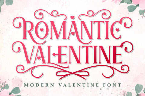 Romantic Valentine - Beautiful Valentine Font Font Masyafi Studio 