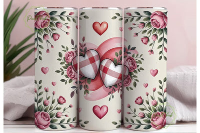 Romantic Valentine's Tumbler Wrap Sublimation PixelChick 