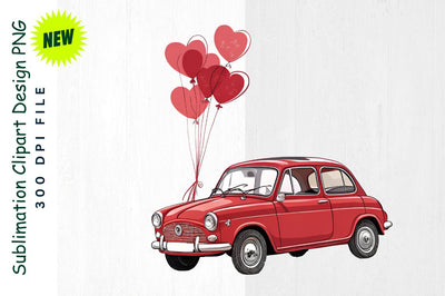 Romantic Vintage Car Sublimation Clipart Sublimation Regulrcrative 