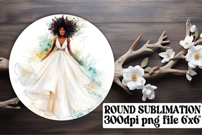 Romantic Watercolor Wedding Ornaments Sublimation afrosvg 
