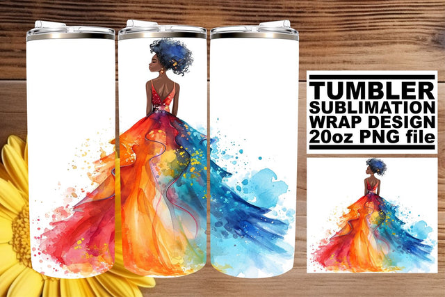 Romantic Watercolor Wedding Tumbler Wrap: Love Infusion 20oz Sublimation afrosvg 