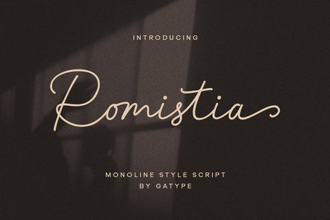 Romistia Font gatype 