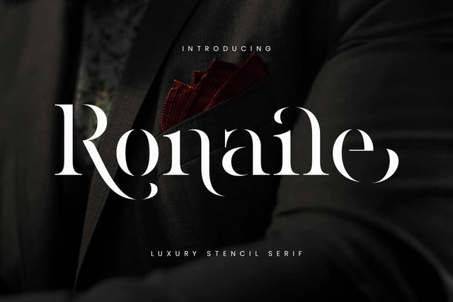 Ronaile - Special Stencil Font Arterfak Project 