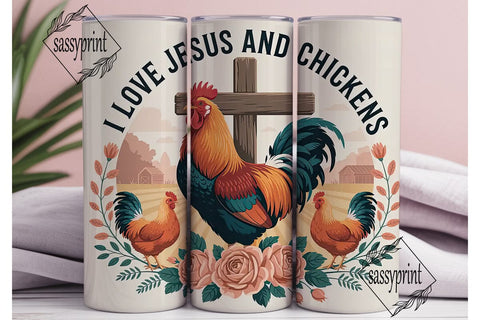 Rooster & Cross 20oz Tumbler Wrap Sublimation sassyprint 