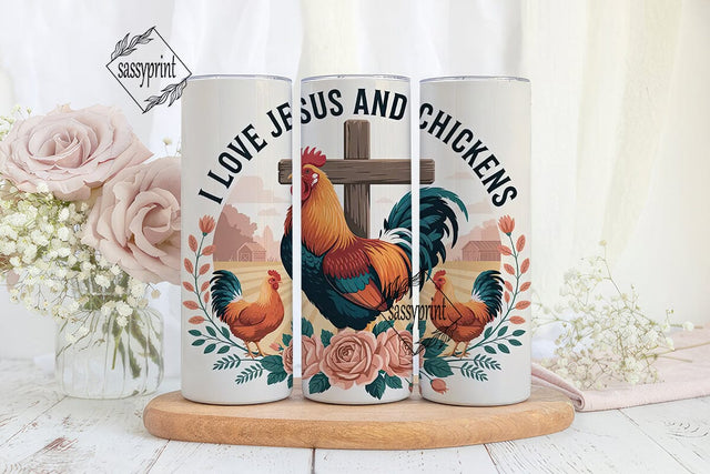 Rooster & Cross 20oz Tumbler Wrap Sublimation sassyprint 