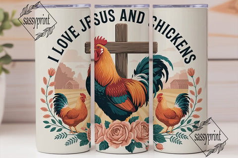 Rooster & Cross 20oz Tumbler Wrap Sublimation sassyprint 