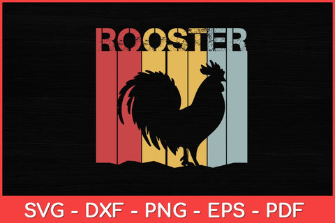 Rooster Vintage Retro Style Svg Design SVG artprintfile 