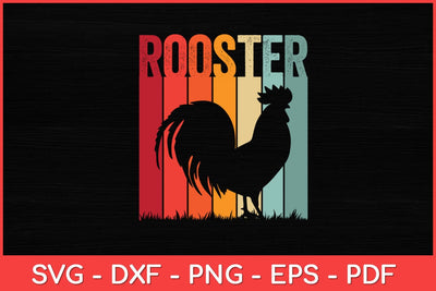 Rooster Vintage Retro Style Svg Design SVG artprintfile 