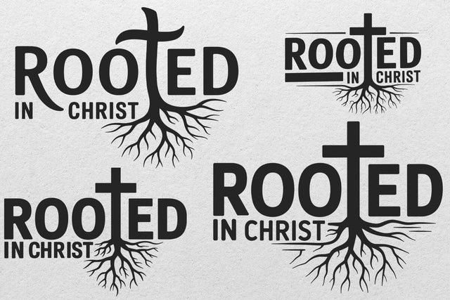 Rooted in Christ Svg Cross Svg Christian Svg Bible Verse Svg Christian Quote Svg Religious Svg Rooted in Christ Png Svg Files for Cricut SVG DesignDestine 