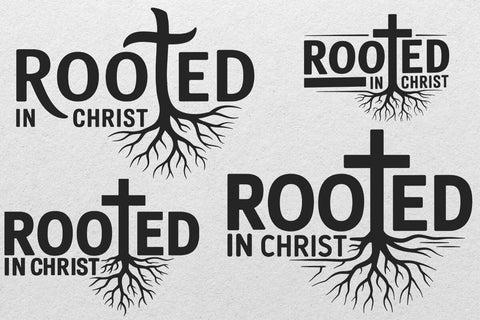 Rooted in Christ Svg Cross Svg Christian Svg Bible Verse Svg Christian Quote Svg Religious Svg Rooted in Christ Png Svg Files for Cricut SVG DesignDestine 