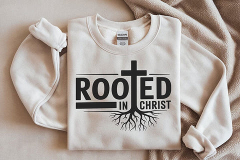 Rooted in Christ Svg Cross Svg Christian Svg Bible Verse Svg Christian Quote Svg Religious Svg Rooted in Christ Png Svg Files for Cricut SVG DesignDestine 
