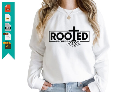 Rooted in Christ SVG Design SVG Craftlabsvg24 