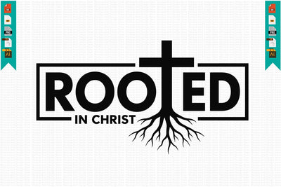 Rooted in Christ SVG Design SVG Craftlabsvg24 