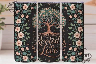 Rooted in Love 20oz Tumbler Wrap Sublimation sassyprint 