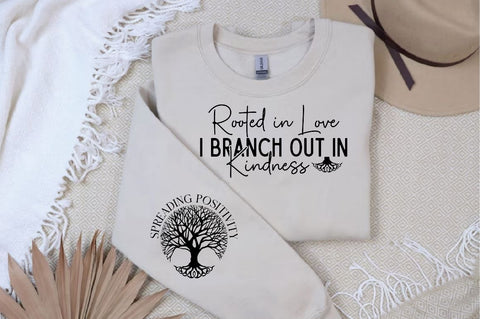 Rooted in Love I Branch Out in Kindness Sleeve SVG Design, Christian Sleeve SVG, Faith SVG Design, Jesus Sleeve SVG, Religious Sleeve SVG SVG Regulrcrative 