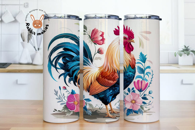 Rooter 20 oz Skinny Tumbler Wrap Digital Download PNG Sublimation Rabbitmakies 
