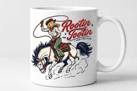 Rootin Tootin Cowgirl Western PNG Digital Download SVG BillahCrafts 