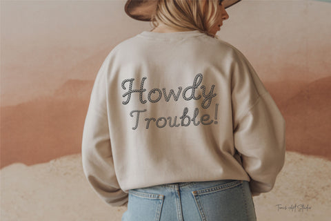 Rope Rider Font – Cowboy Rope Font, Western Lasso Letters, Rope Font Font TonisArtStudio 