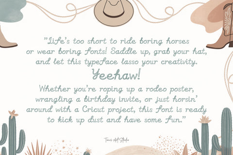 Rope Rider Font – Cowboy Rope Font, Western Lasso Letters, Rope Font Font TonisArtStudio 