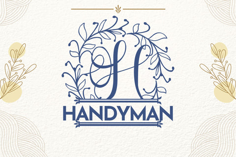 Rosalia Wreath Split Monogram Font Dm Letter Studio 