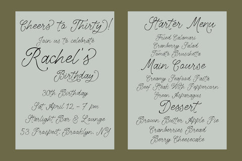 Rosalie Kathie - Whimsical Handlettering Font Font Jimtype Studio 