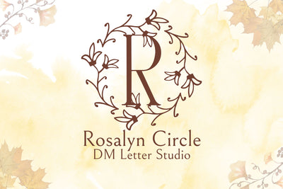 Rosalyn Circle Monogram Font Dm Letter Studio 