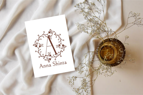 Rosalyn Circle Monogram Font Dm Letter Studio 