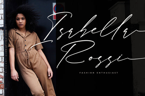 Rosatlinde - Elegant Signature Script Font Letterena Studios 