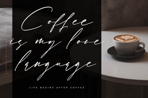 Rosatlinde - Elegant Signature Script Font Letterena Studios 